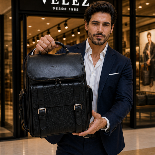 Bolso Vlz De Cuero. Elegancia Y Durabilidad